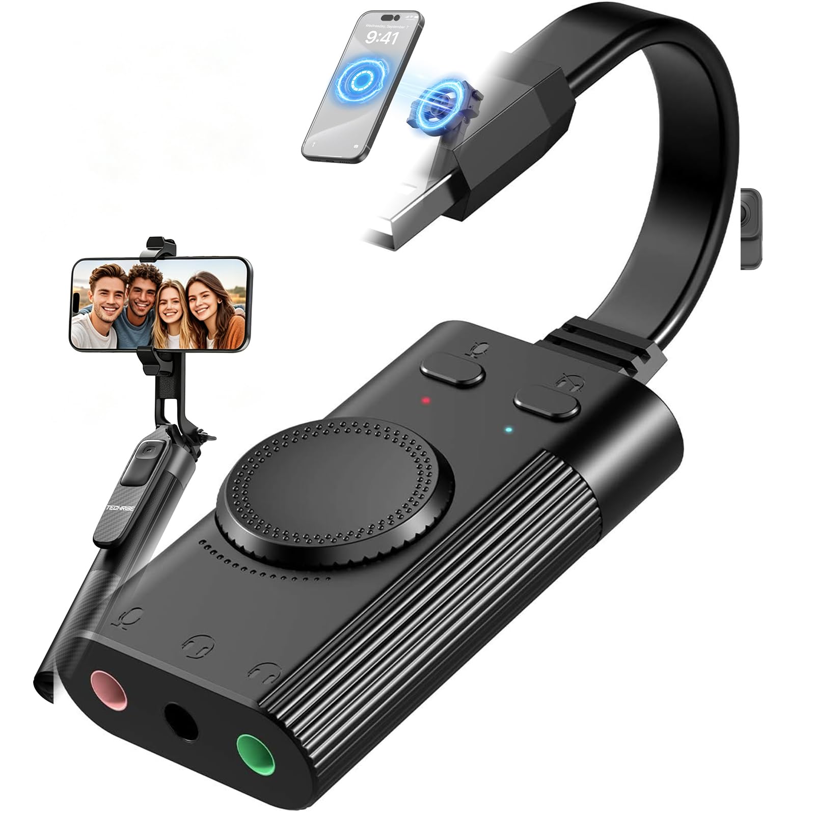 USBステレオサウンドカード Premium Amazon.co.jp: TechRise USB サウンドカード USB外部ステレオサウンド